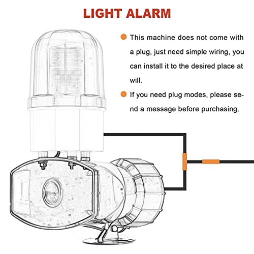 Hang, Fény, Hangos Riasztó Sziréna a Villogó Fény Ipari Led Figyelmeztető Lámpa Horn Sziréna 130dB 60W LTE-1101 (AC110V)