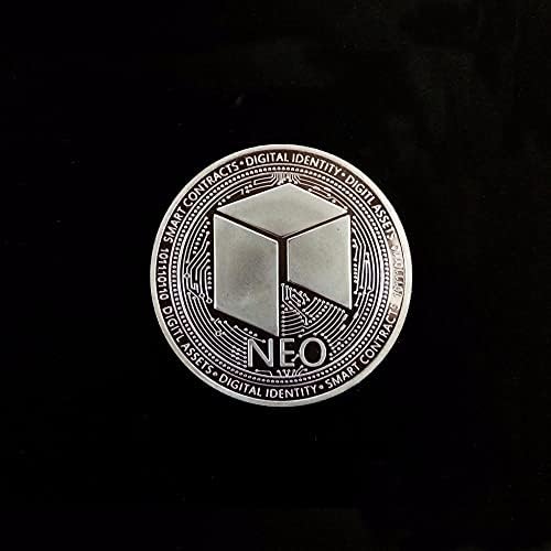 1db Emlékérme Aranyozott Ezüst Érme Neo Érme Neo Bitcoin Virtuális Fizetőeszköz 2021 Limitált szériás Gyűjthető Érme védőtok