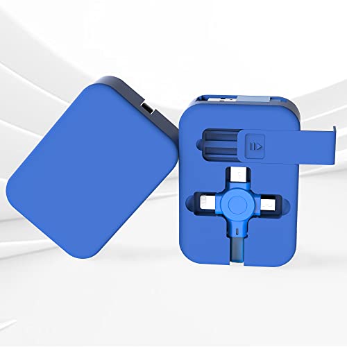 INGCTON 3 az 1-ben Multi Töltő Kábel,2 Csomag Visszahúzható USB-Kábel Multi Telefon Töltő Adapter Típus C - /Micro-USB Port