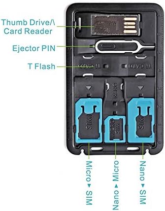Egy Hitelkártya Méretű Vékony SIM Adapter készlet, TF Memóriakártya Olvasó & SIM-Kártya Tálcát az Eject Pin-kódot, a SIM-Kártya Tartóját, Micro