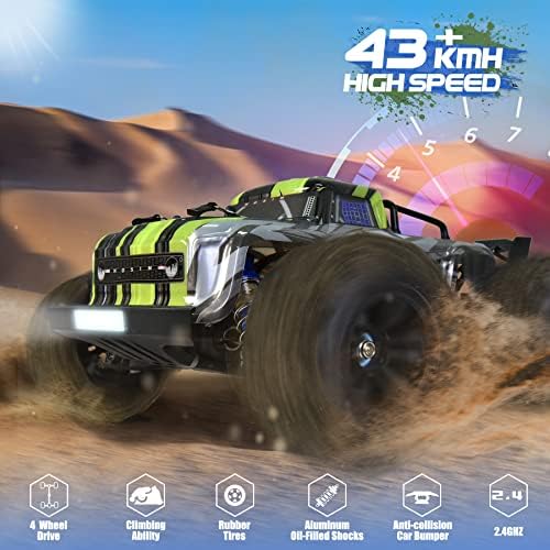 Hosim 2845 Brushless 55+ KMH 4WD High Speed RC Monster Truck Bluetooth GPS RC Autó,1:16 4WD Távirányító Teherautó Alkalmazás Felnőtteknek