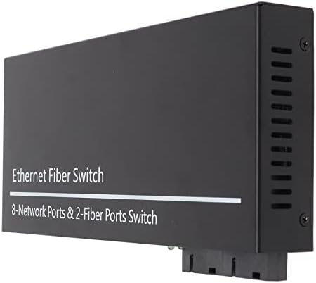 VINGVO Ethernet Optikai Media Converter, Plug and Play Ethernet Optikai Kapcsoló 8 Elektromos Port Tx1310nm RX1550nm Office