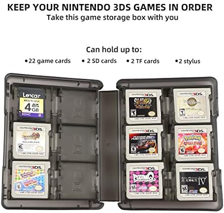Xahpower 3DS Töltő Csomag, 1 Csomag 3DS Játék Kártya Birtokosa az Esetben, 4 Csomag Stylus Toll a Nintendo 3DS