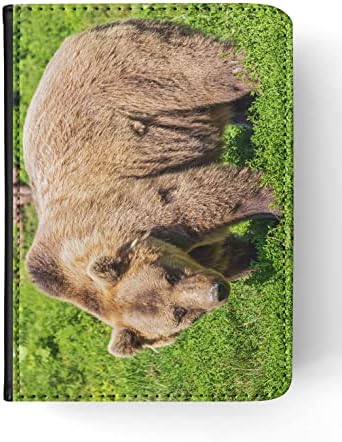 Grizzly Medve Állat Emlős 4 FLIP Tabletta ESETBEN Cover az Apple az IPAD Mini (2021) (6 GEN)