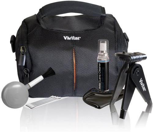 Vivitar SK401 Starter Kit: Állvány, valamint a Kis Kamera Táska (Fekete)