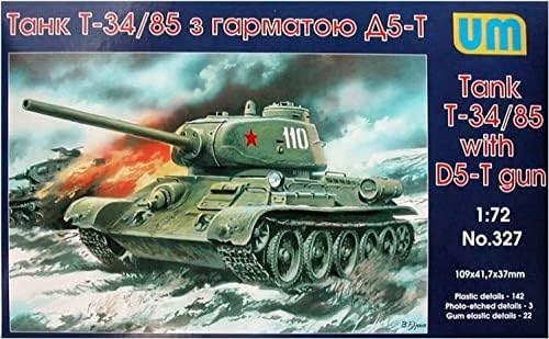 Uni-Modell UUU72327 1/72 Szovjet Hadsereg T-34/85 Harckocsi, 1944 Modell, D5-T Szerelt, Műanyag Modell