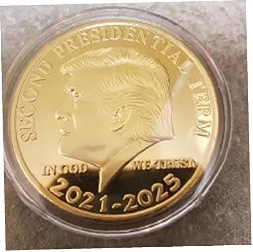 Zonster Arany Érme Amerikai Donald Trump Második Elnöki Ciklus 2021-2025 Isten Gyűjthető Érmék
