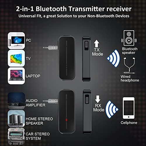 Vezeték nélküli Bluetooth-Aux Autós Adapter - Hordozható Mini Bluetooth Lossless Music Vevő Adó a Mikrofon kihangosító-Hívás