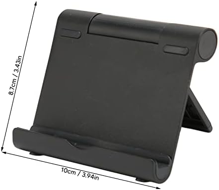 Oumefar Tabletta Jogosultja Íróasztal, Telefon készenléti 5kg Betöltése Alumínium Ötvözet Szilikon Utazás(Fekete) Portableelectronicdevicestand