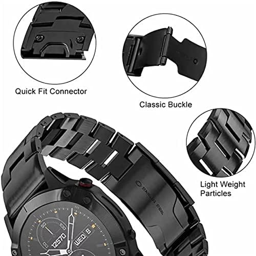 HAZELS Titán Ötvözet Watchband QuickFit Csukló Pánt a Garmin Fenix 7 X 7 6 5 5X Plus/6 6X Pro 3 3HR/Forerunner 935 945 Óra 22