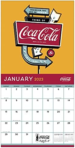 TF KIADÓI Coca Cola: Autópálya 66 2023 falinaptár, 12 Hónap | Prémium 2023 Naptári Fal | Nagy Fali Naptár 2023 Havi Nagy Rács Naptárak