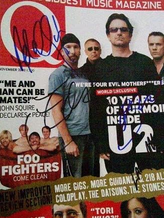 Keretes U2 Zenekar Magazin Autogramot a Eredetiséget igazoló Tanúsítvány
