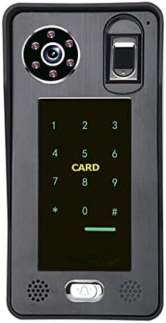 LMMDDP 7 Hüvelykes Ujjlenyomat IC Kártya Videó Ajtó Telefon, Csengő, Kaputelefon Vezetékes Kamera 1080P (Méret : SY703B706BFJRB13)