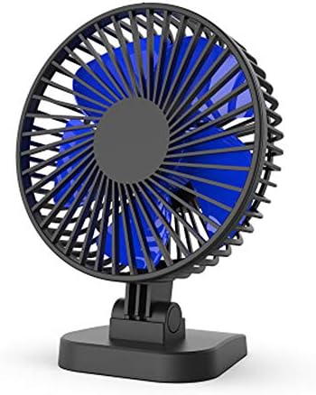 TOPYL Mini Hordozható Ventilátor,Állítható Hordozható Klíma, Ventilátor Iroda,Apró, Személyes elemes USB Ventilátor 3 Sebesség Kék