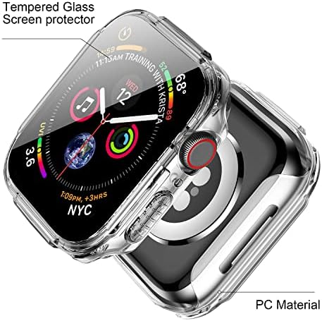 Mesime Masszív burkolata Kompatibilis Apple Nézni 40mm-val Edzett Üveg Képernyő iwatch Sorozat 4 5 6 SE Lökhárító Védő Kiegészítők