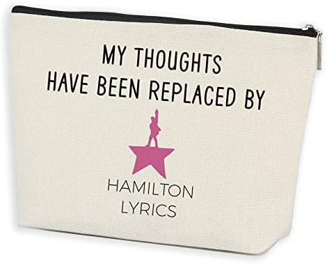 Vicces Smink Táska Hamilton Zenei Ajándékok Zene Ajándékok a Zene Szerelmeseinek Hamilton Dalszöveg Ajándékok Nőknek Újdonság