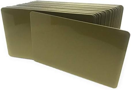 10 PVC Műanyag Kártyák 30Mil HiCo Mágneses Csík Arany