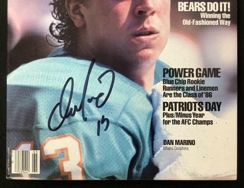 Dan Marino Aláírt 1986 Street & Smith Futball Évkönyv Delfinek Auto HOF SZÖVETSÉG - Dedikált NFL Magazinok