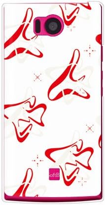 A második Bőr MHAK Távtartó Fehér x Piros (Törlés) / az AQUOS Phone 103SH/SoftBank SSH103-PCCL-298-Y373