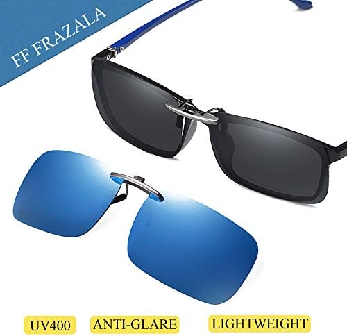 FF FRAZALA Polarizált Klip Napszemüveg Keret nélküli Tükröződésmentes UV Védelem Napszemüveg, dioptriás Szemüveg