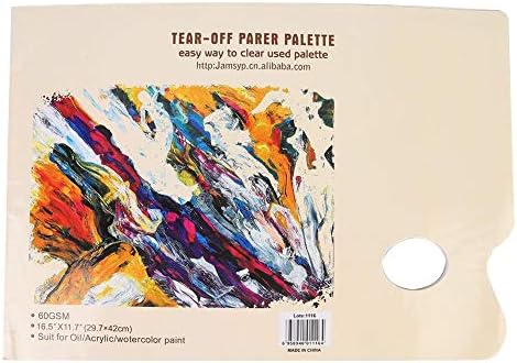 Eldobható A3 Tépje Le a Papírt Paletta Művész Festék Megfelelő Papír Paletta Pad Bevont Papír, Akvarell, Olaj Festmény, Gouache