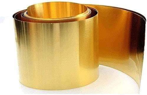 NIANXINN Brass Fém Vékony Lap, Lemez, Fólia Sárgaréz Lemez, Lap (Méret : 0,2 mm x 10 mm x 1000mm)