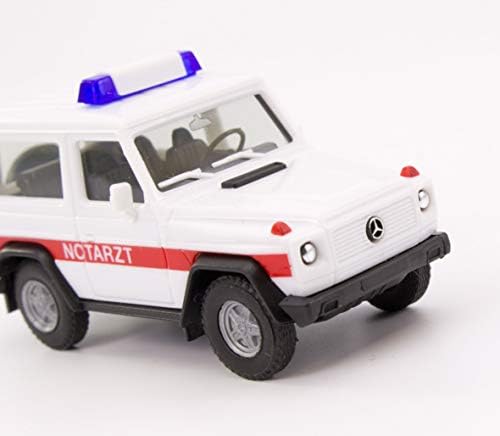 herpa 094818 Mercedes-Benz Modell G Sürgősségi Orvos, Mini Jármű