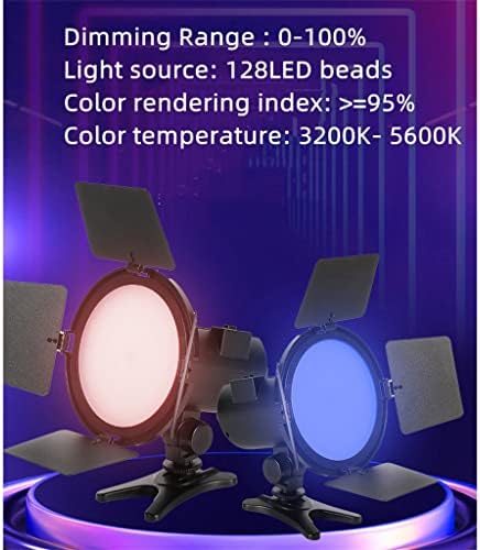 N/RGB LED Videó Fény Stúdió Fotózás Fények Videó világító Gyűrű RGB Lámpa Kamera Állvány Fotózás Panel Lámpa Szabályozható (Szín
