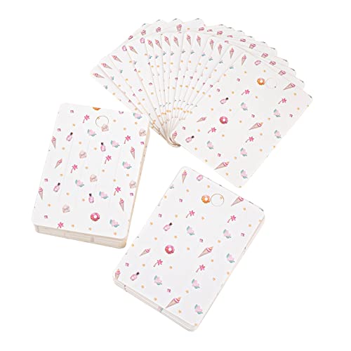 AUEAR, Aranyos Haj Íj Kijelző Kártyák Csomagolás Papír, karton Kártya Tartóját a Klipek (100 Szám)