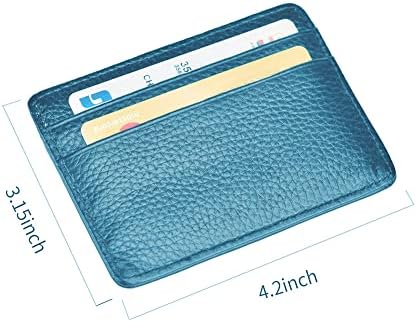 A hitelkártya Birtokos Vékony Pénztárca Bőr Minimalista Tárca ID Ablak