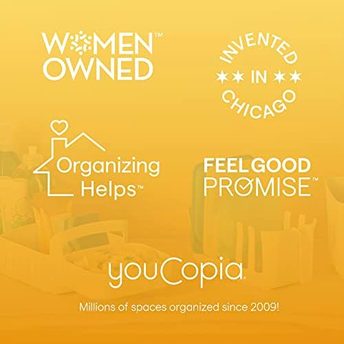 YouCopia Dry&Store Újrafelhasználható Táska, Szárító Állvány, meg Bin Meghatározott, Szilikon Táskák Szervező, valamint Tároló