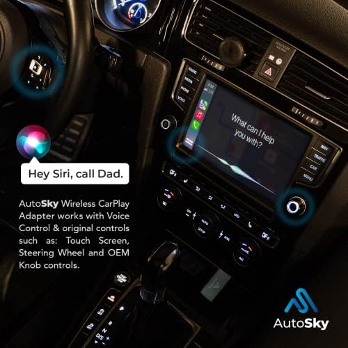 AutoSky CarPlay Vezeték nélküli Adapter Max Edition Gyári Vezetékes CarPlay 2023 Frissítés OTA Plug and Play Vezeték nélküli