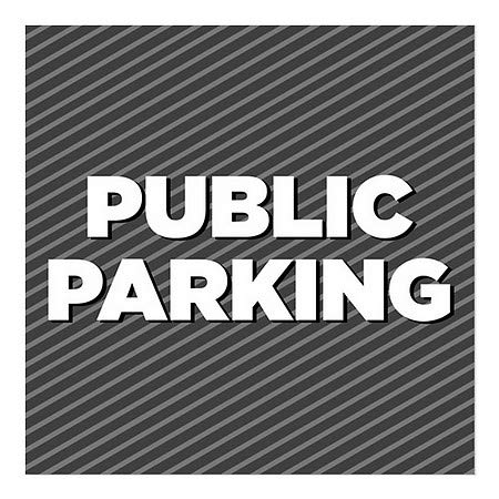 CGSignLab | Nyilvános Parkolás -Csíkos Szürke Ablak Ragaszkodnak | 12x12