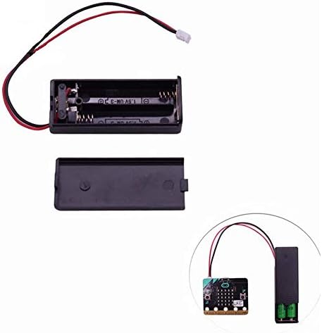 Treedix 6db 2AAA Akkumulátor tartó Kapcsoló, 2X 1,5 V AAA elemmel Birtokos Esetben a Drót Vezet, ON/Off Kapcsoló