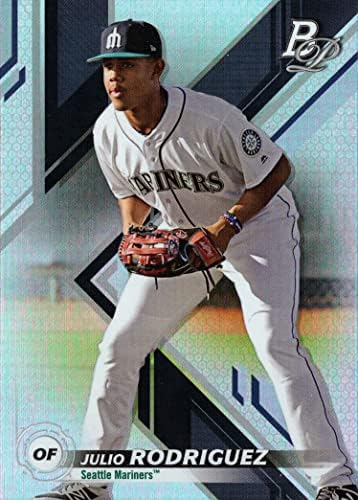 2019 Bowman Platinum Felső Kilátások Baseball TOP-53 Julio Rodriguez Előre Újonc Kártya - 1. Bowman Platina Kártya