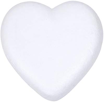 PRETYZOOM Hab Szív Koszorú Festmény Fehér Art Kézműves 3D Szerelem Minta Üres, Fehér DIY Szív Alakú Koszorú Dísz, Esküvő, lánybúcsú Valentin