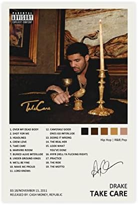 YGULC Drake Poszter vigyázz Zenei Album Borító Alá Limited Edition Vászon Poszter Hálószoba Decor Sport Táj Iroda Szoba Dekoráció Ajándék