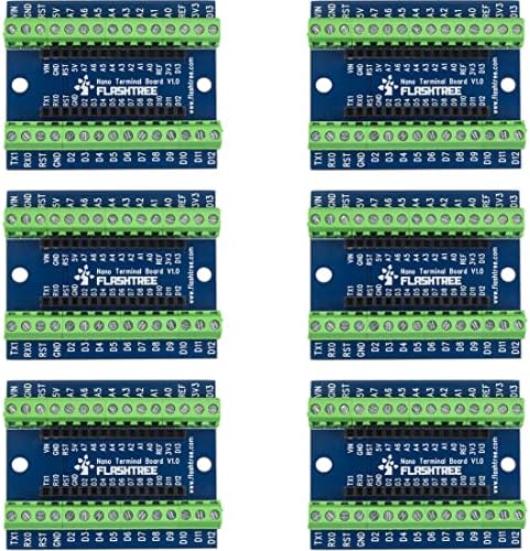 6db a Nano Breakout Board Csavaros Terminál Adapter Pajzs Terjeszkedés Testület Kompatibilis az Arduino Nano V3.0 AVR ATMEGA328P