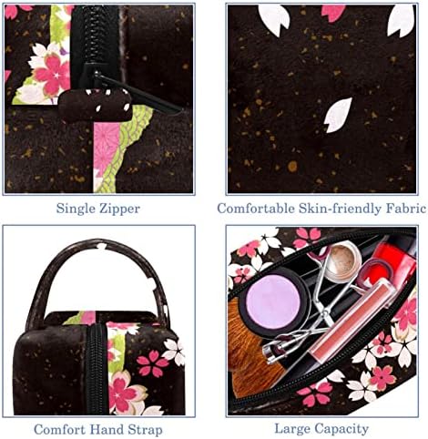 TBOUOBT Kozmetikai Táska a Nők, Smink, Táskák, Tágas Tisztálkodási Tok Utazási Ajándék, Japán Stílusú Cseresznye Virág Virág