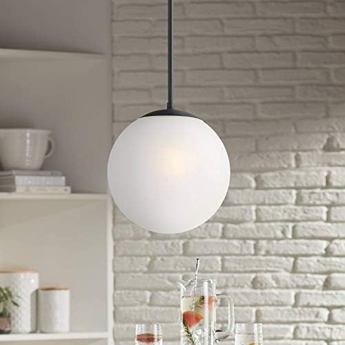 360 Világítás Ciana Fekete Mini Medál Lámpatest 10 Széles Modern Gömb Matt Globe Üveg Árnyékban Étkező, Nappali Ház, Haza, Előszoba,