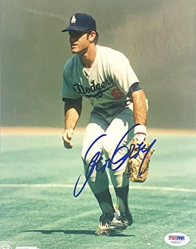 Steve Garvey Aláírt 8x10 Fotó Dodgers PSA V30117 - Dedikált MLB Fotók
