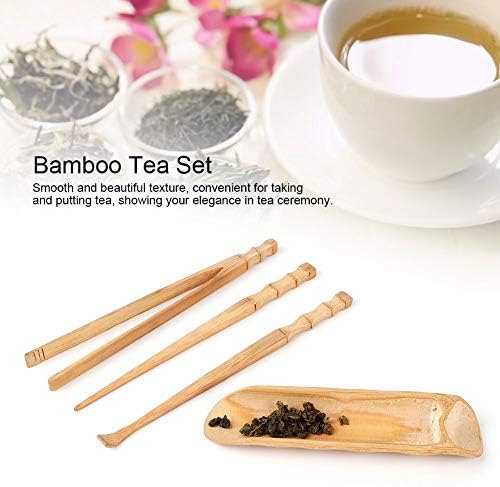 Wifehelper 4db Természetes Bambusz Teás Készlet-Kínai Klasszikus Tea Szolgáltatás Eszköz teaszertartás Tartozékok Kongfu Teás