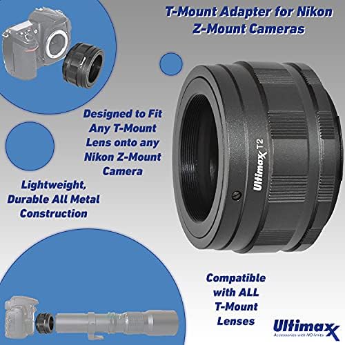 Ultimaxx 420-800mm f/8.3-16 Super HD Telefotó Zoom Objektív, Nikon Z5,Z6,Z6II,Z7,Z7II,Z9,Z50,ZFC tükör nélküli Fényképezőgépek & Más Z-Mount
