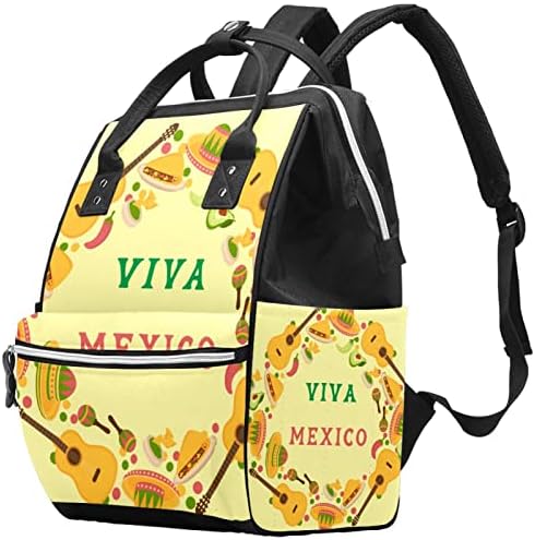 GUEROTKR Utazási Hátizsák, Pelenka táska, Hátizsák Táskában, Viva Mexikó