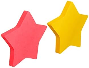 Post-it Jegyzetek, Csillag Alakú, Sárga, Rózsaszín mintás, 2.9 x 2.8 a, 2 Párna, 75 Lap/Pad (7350-STR)