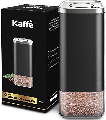 Kaffe Üveg Tároló. Kávé Tartály - BPA Mentes Rozsdamentes Acélból készült, Légmentesen záródó Fedővel (16oz)