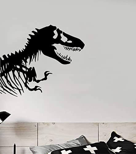 Tyrannosaurus Rex Trex-T-Rex Dinoszaurusz Csontok Fali Matrica Lakberendezés Szoba Hálószoba Vinyl Matrica Fiúknak Lányoknak