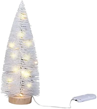Karácsonyfa Mini White -ék Fa, Fa DIY Kézműves Haza Asztal Dekoráció LED SGCABIo5VPgusS