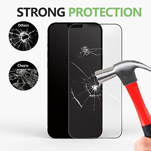 BoHangong Üveg kijelző Védő fólia Kompatibilis iPhone 14 Pro Max, 6.7 Hüvelykes Kijelző 3 Csomag Edzett Üveg, Ultra HD, 9H Keménység,