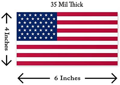 USA Mágnes Amerikai Zászló Matrica - 4x6 - Időjárás, valamint UV Ellenálló a Rugalmas Mágnes